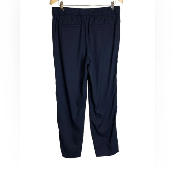 Talbots | Easy Drawstring Tencel Pants Pull On Slash Pockets Navy-Like New - Picture 4 of 7